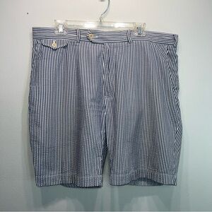 Polo Ralph Lauren Shorts Men 36 Seersucker Polo Golf Striped Chino